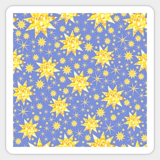 Sundazzle on Soft Blue Violet Repeat 5748 Sticker